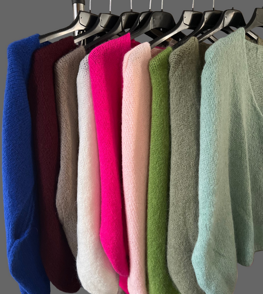 Mohair sleeveless jumper