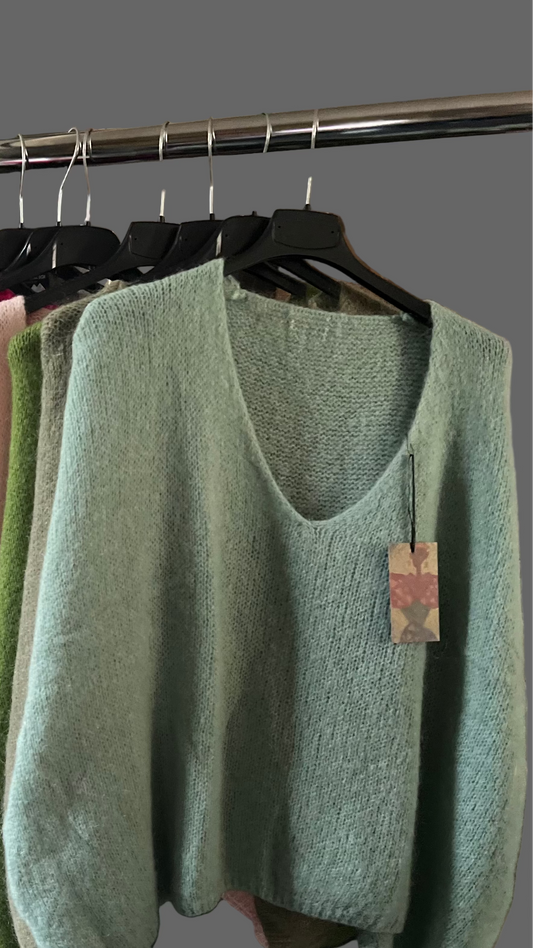 Mohair sleeveless jumper