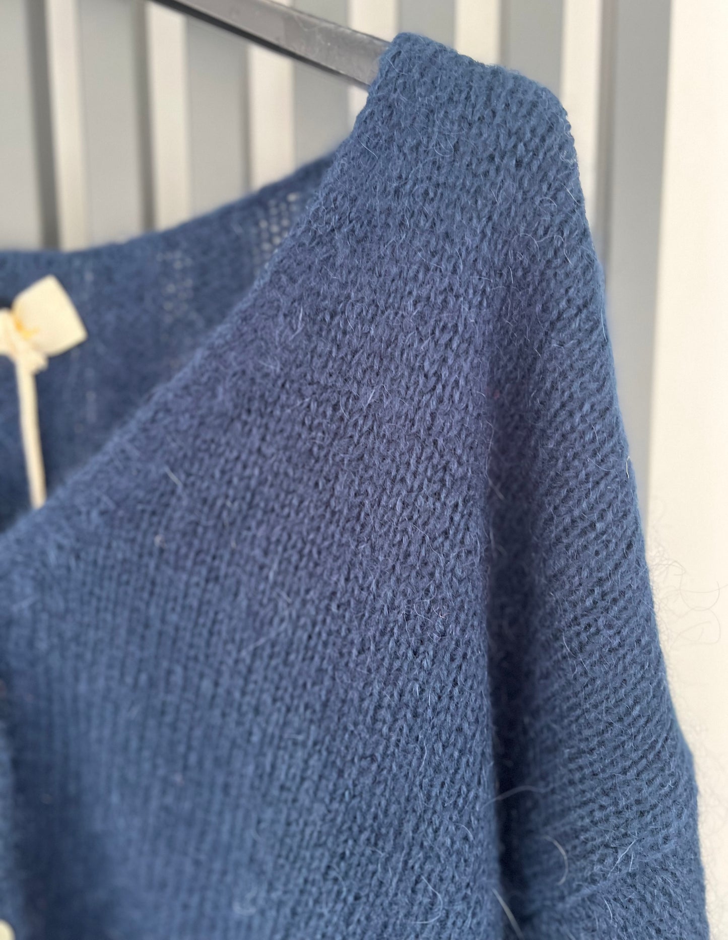 Mohair cardigan - navy