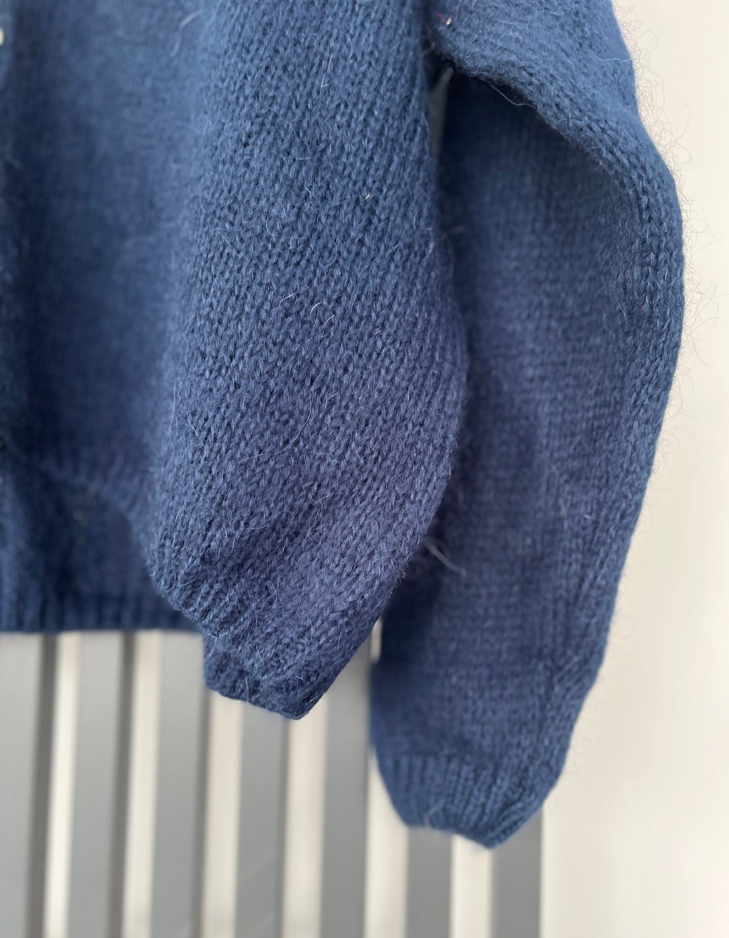 Mohair cardigan - navy