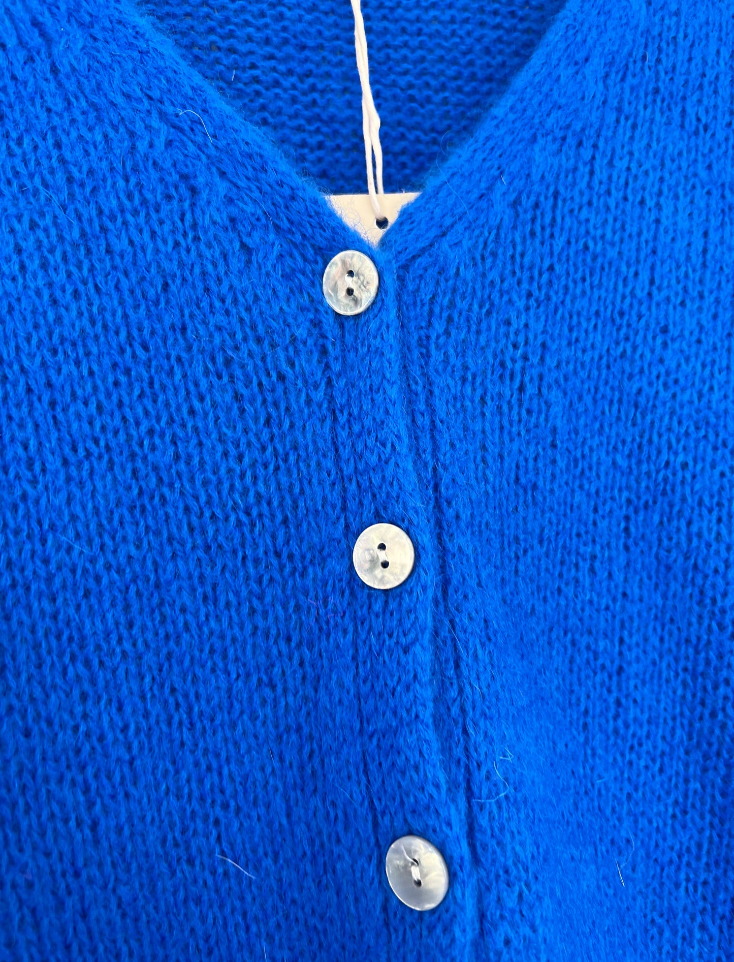 Mohair cardigan - royal blue