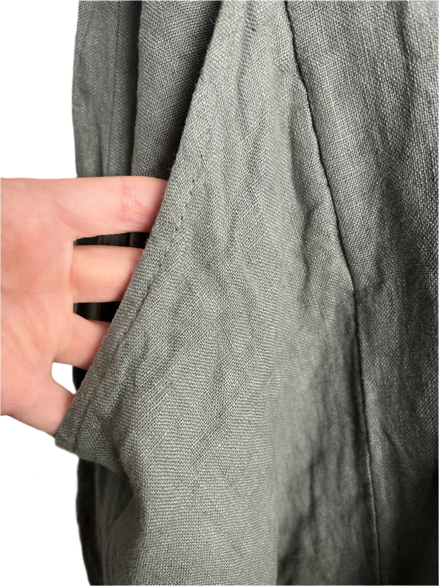 Made in Italy linen dress - khaki