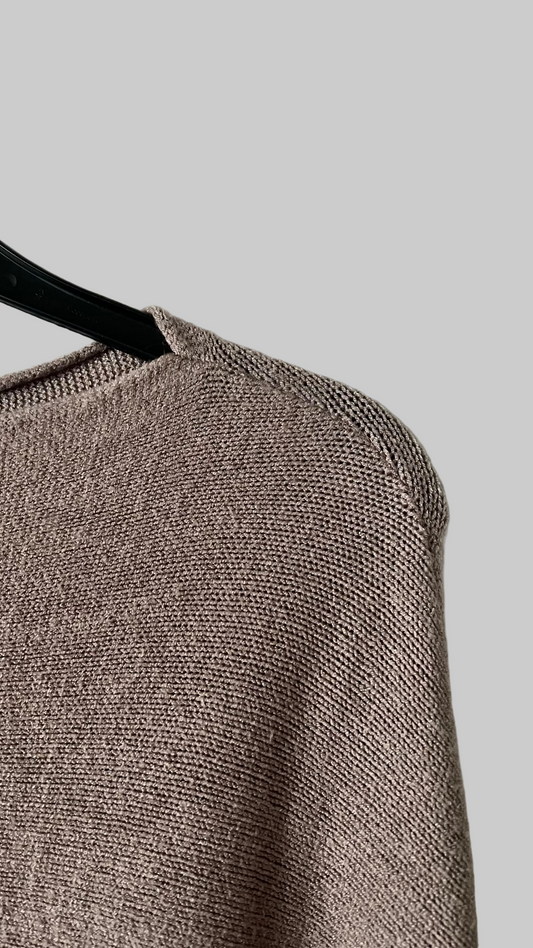 Soft knitted mocha jumper