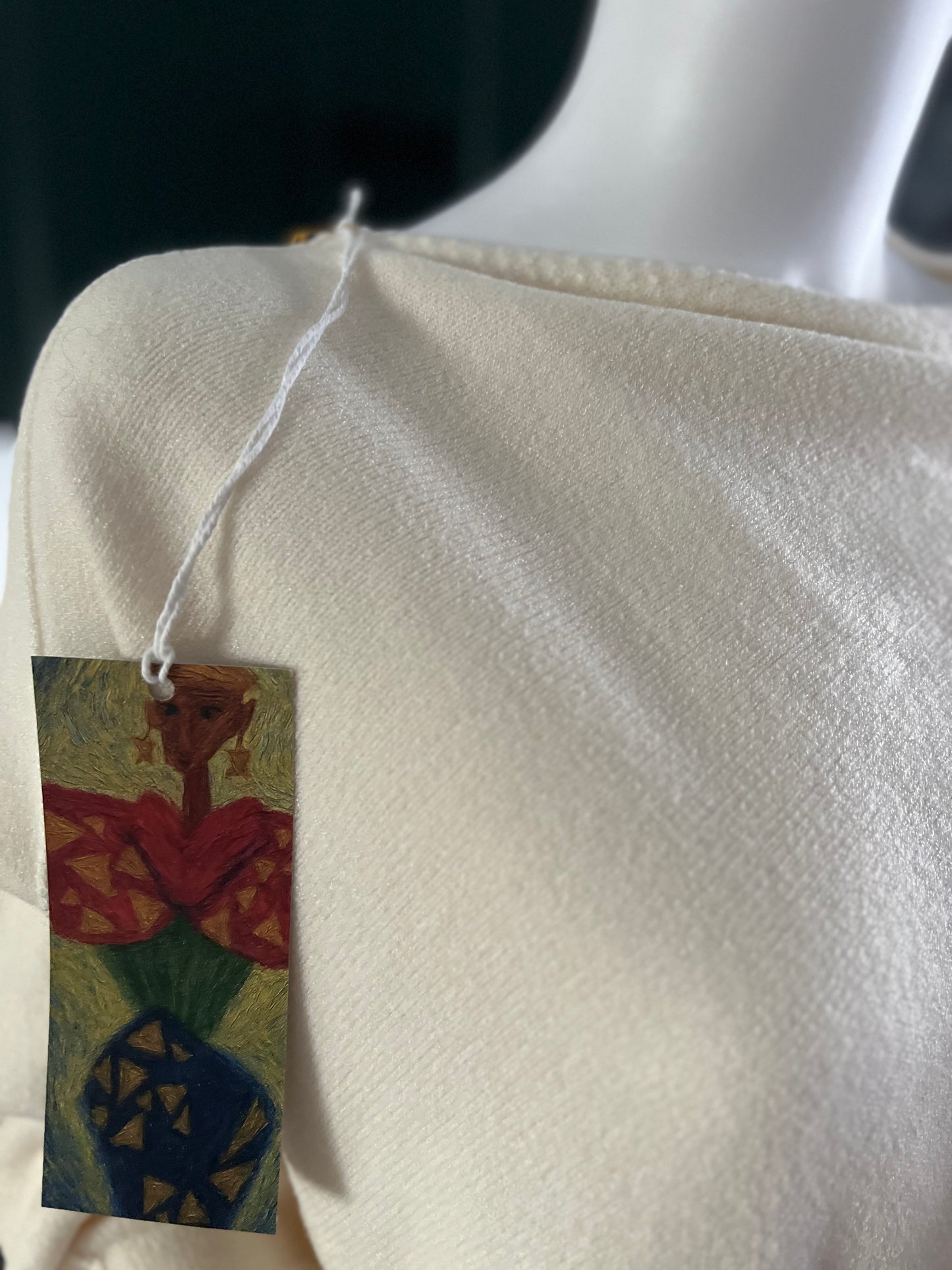 Cream batwing sleeve jumper
