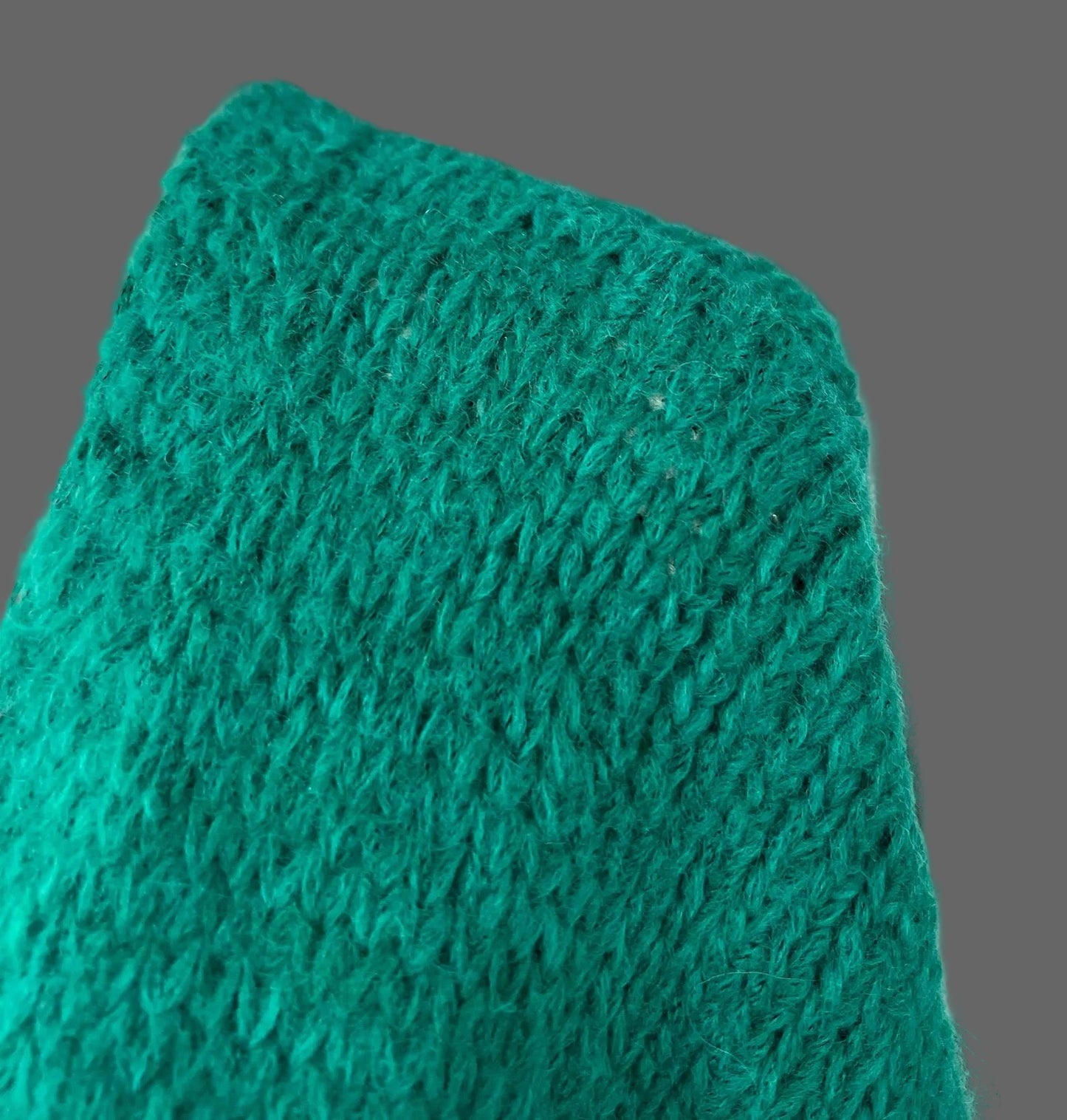 Green mohair cardigan with pockets