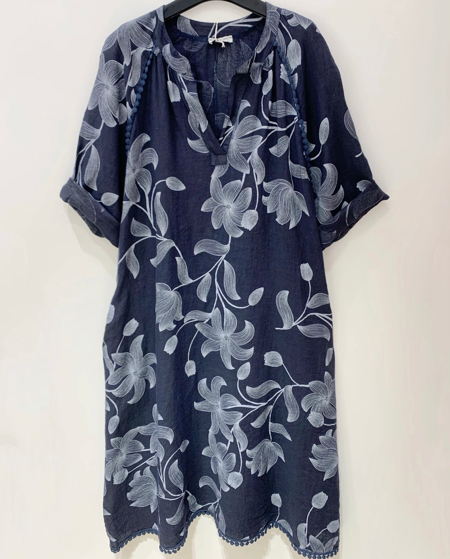 Floral print linen dress - 9 colours
