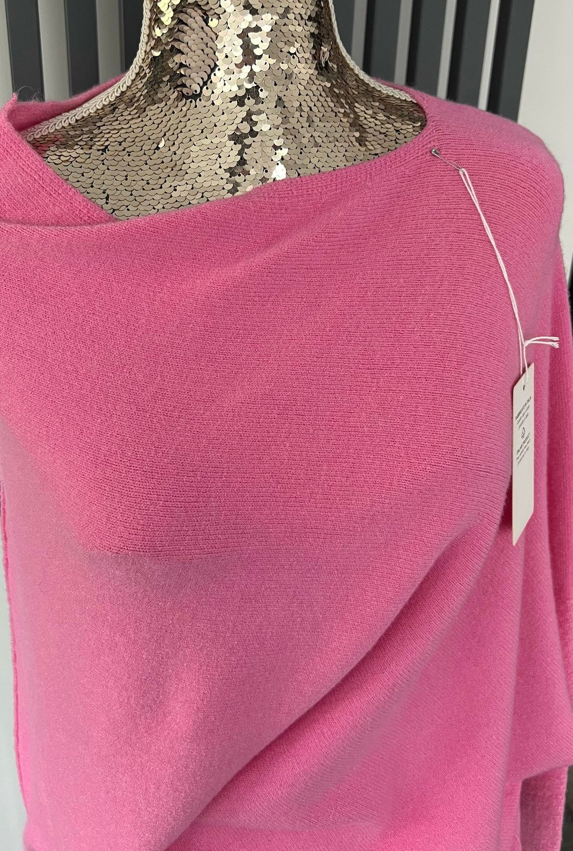 Pink asymmetric jumper