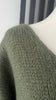 Sage green Mohair mix V-Neck Jumper