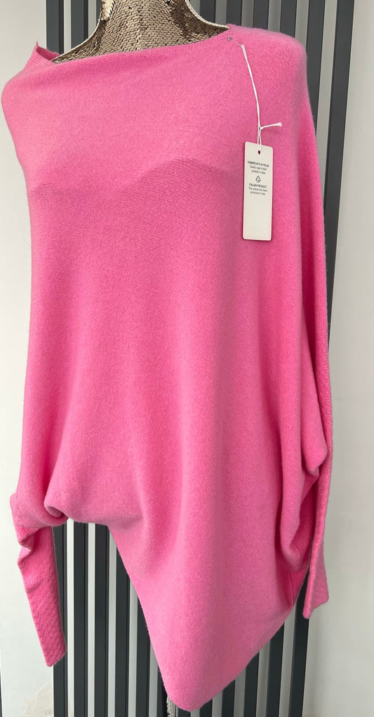 Pink asymmetric jumper