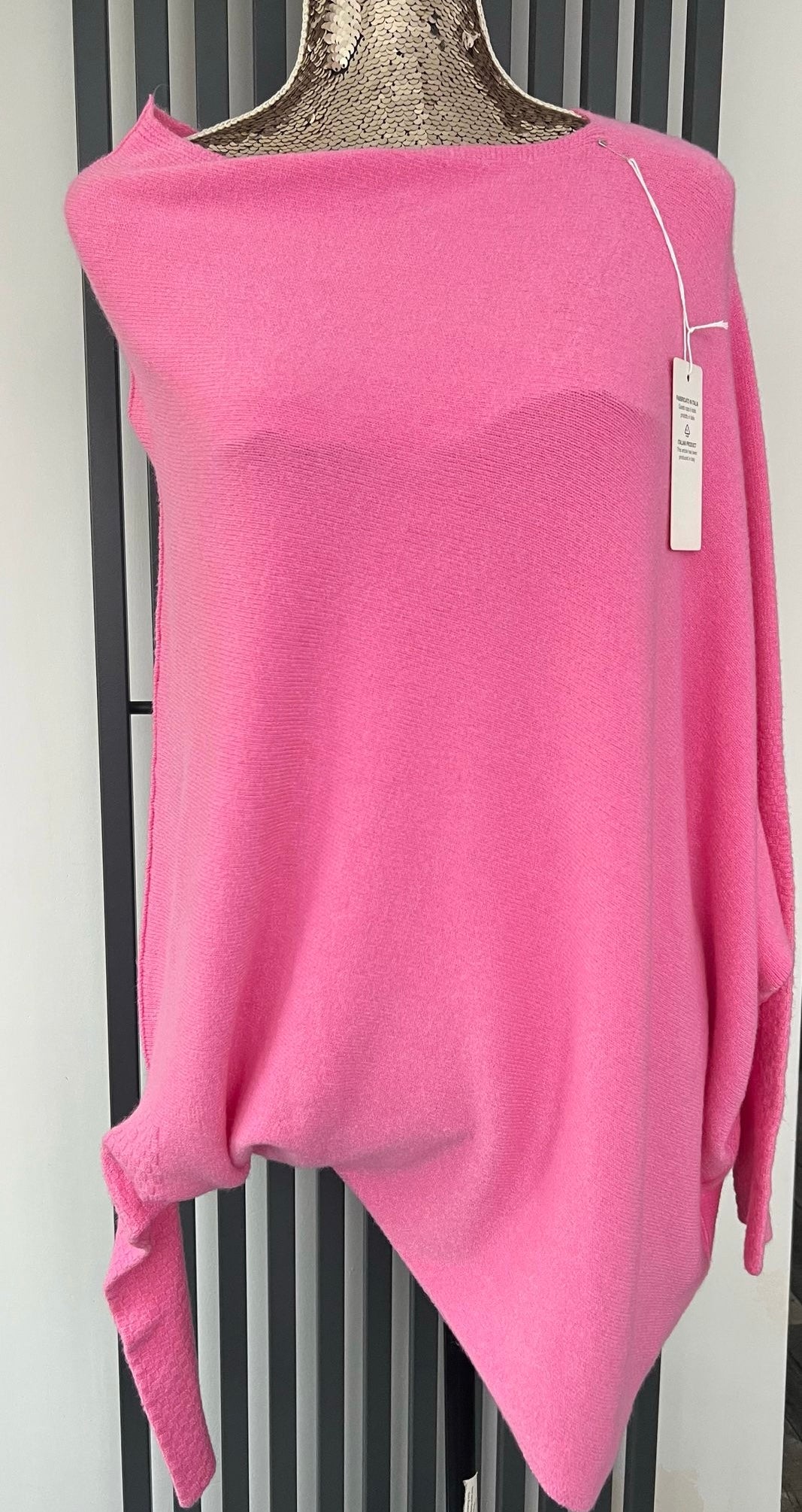 Pink asymmetric jumper