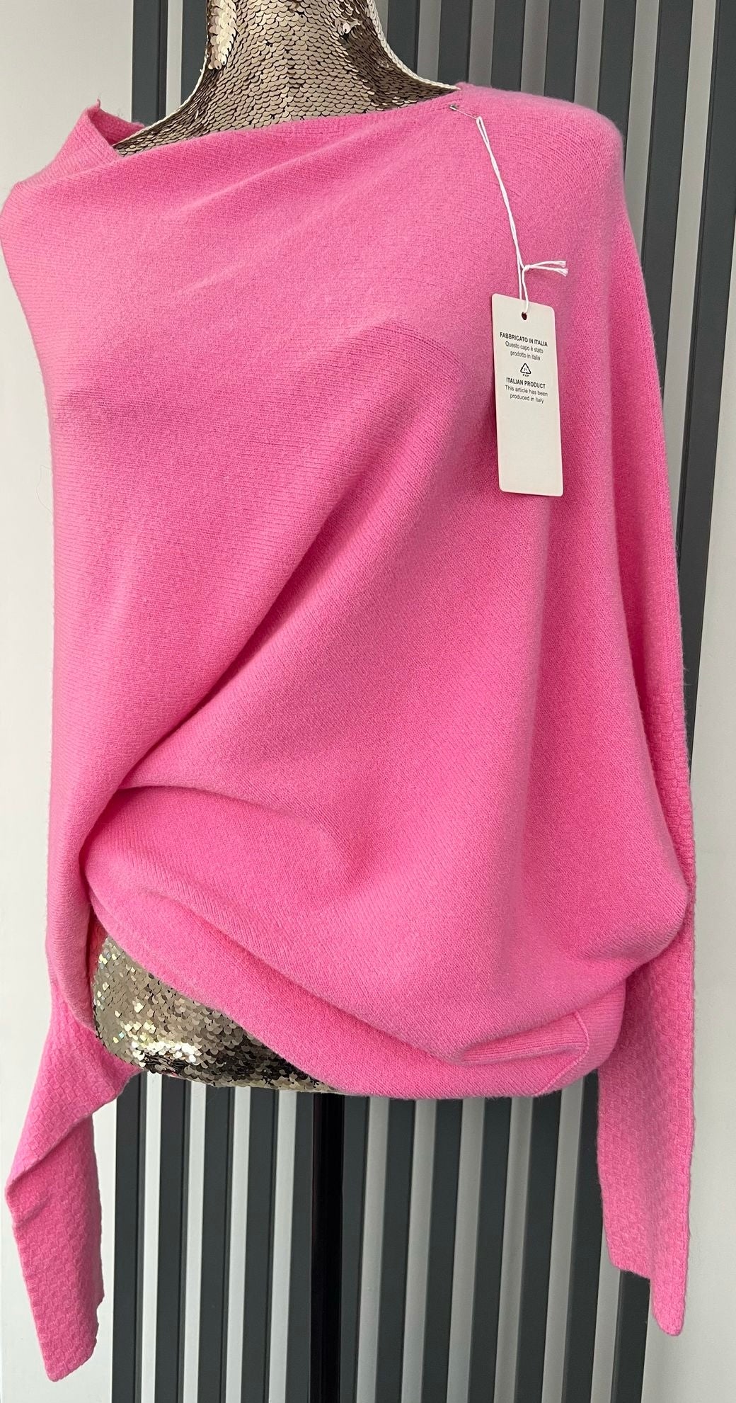 Pink asymmetric jumper