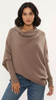 Asymmetric soft knit jumper