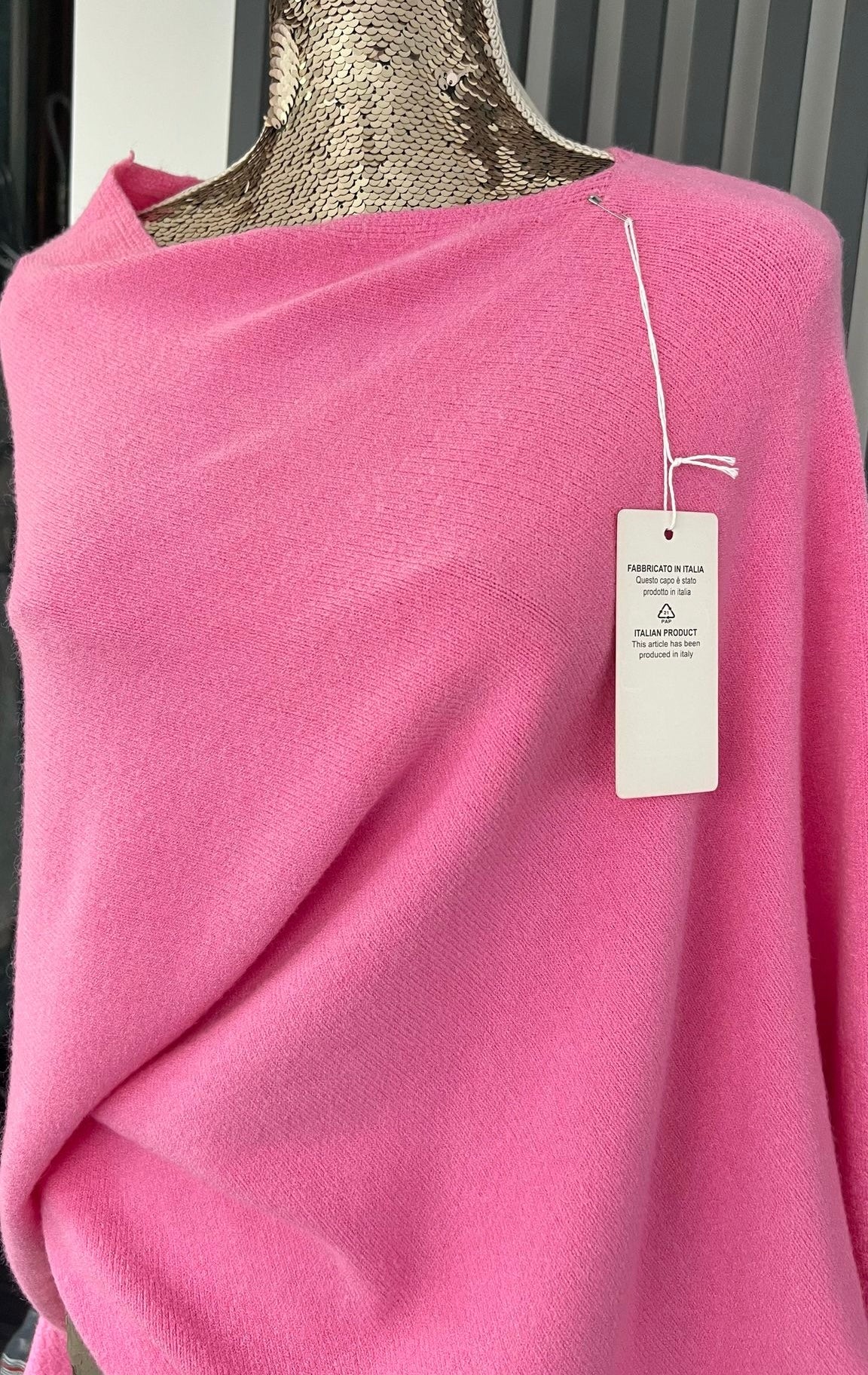 Pink asymmetric jumper