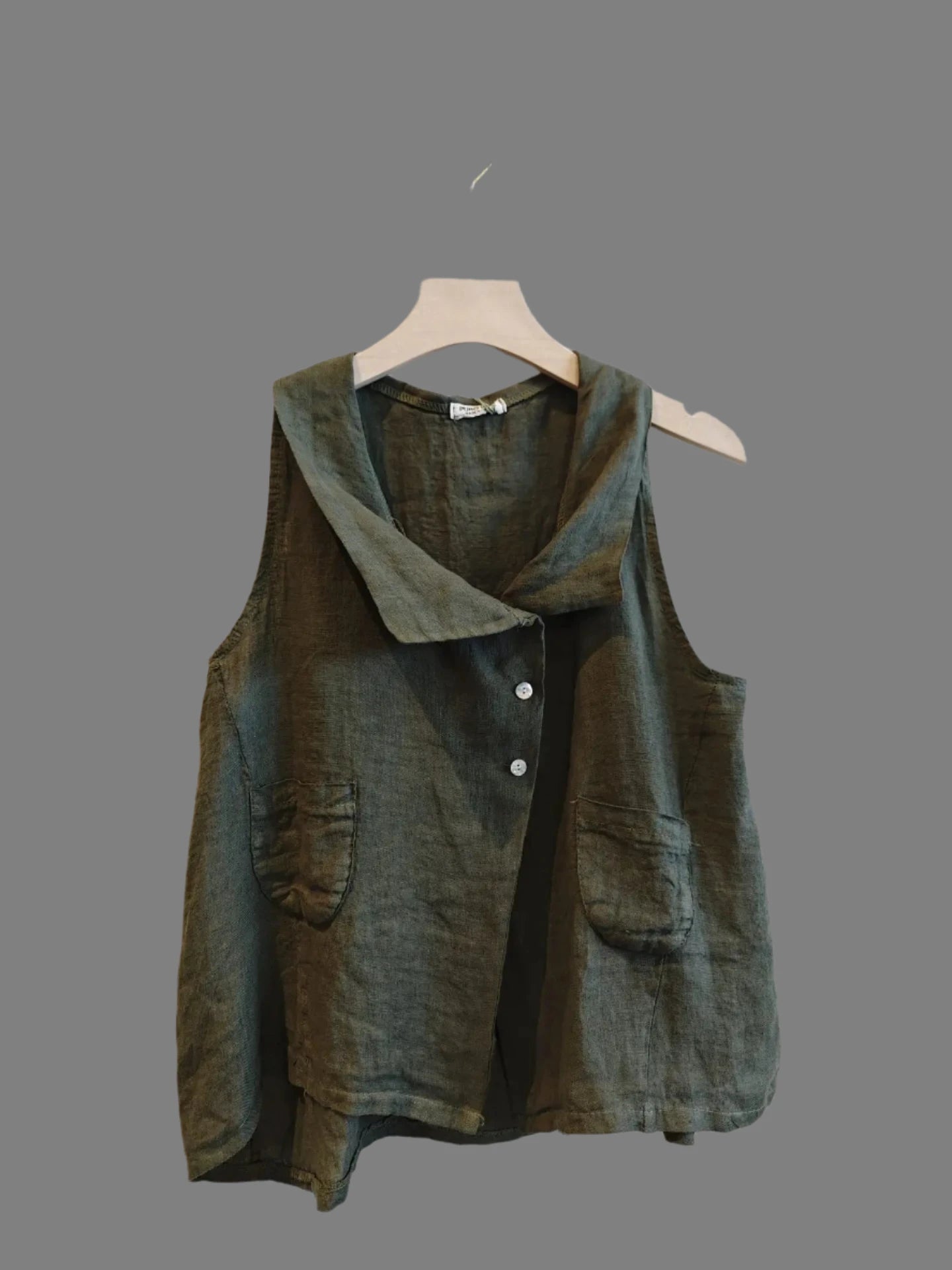 Made in Italy collar top vest - 9 colours