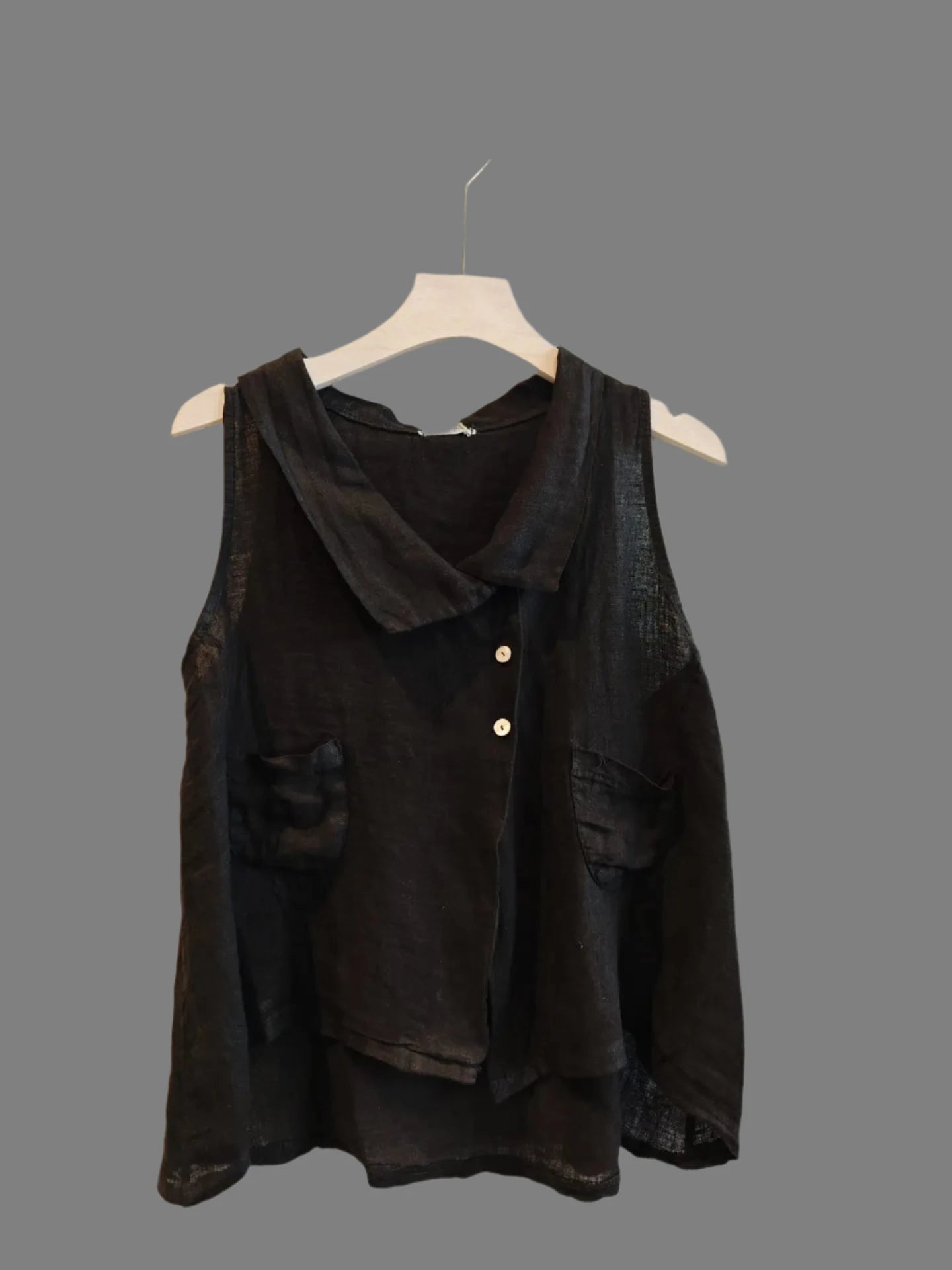 Made in Italy collar top vest - 9 colours