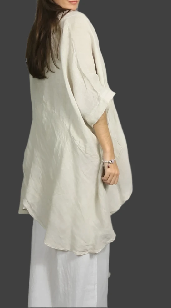 Made in Italy oversized poncho top