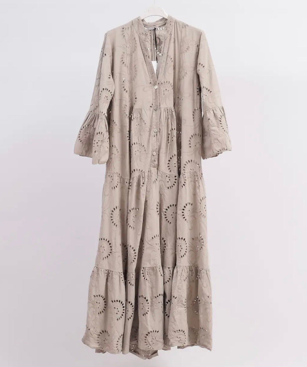 Linen dress, embroidered dress, 4 colours