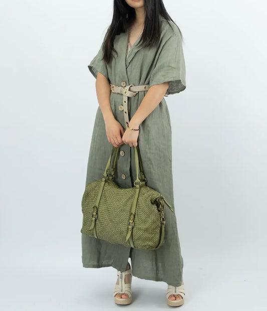 Linen Dress with Button - 5 colours