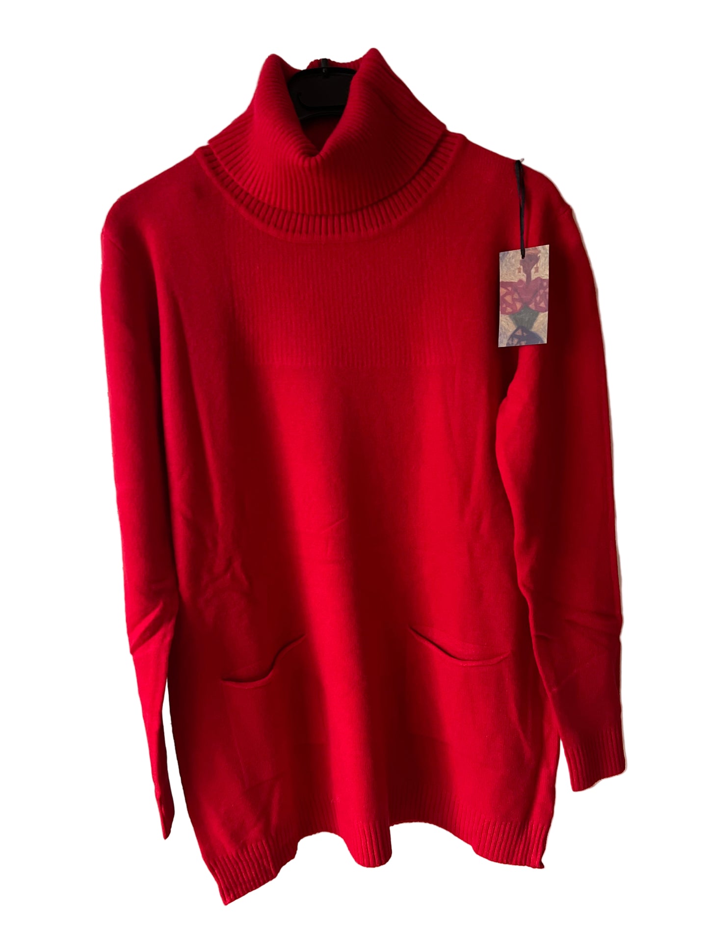 Cowl neck oversized jumper with pockets, 11 colours available turtleneck sweater