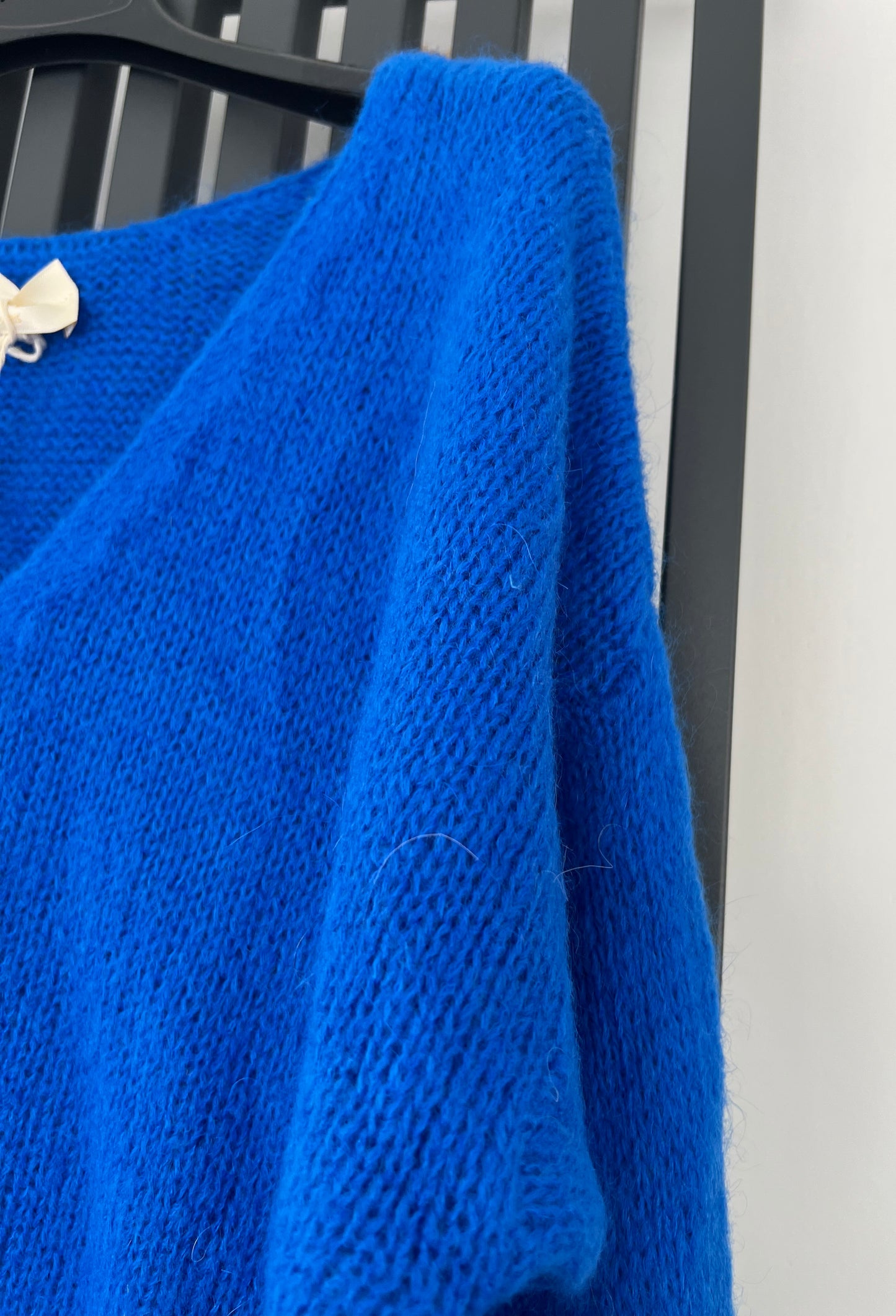 Mohair cardigan - royal blue