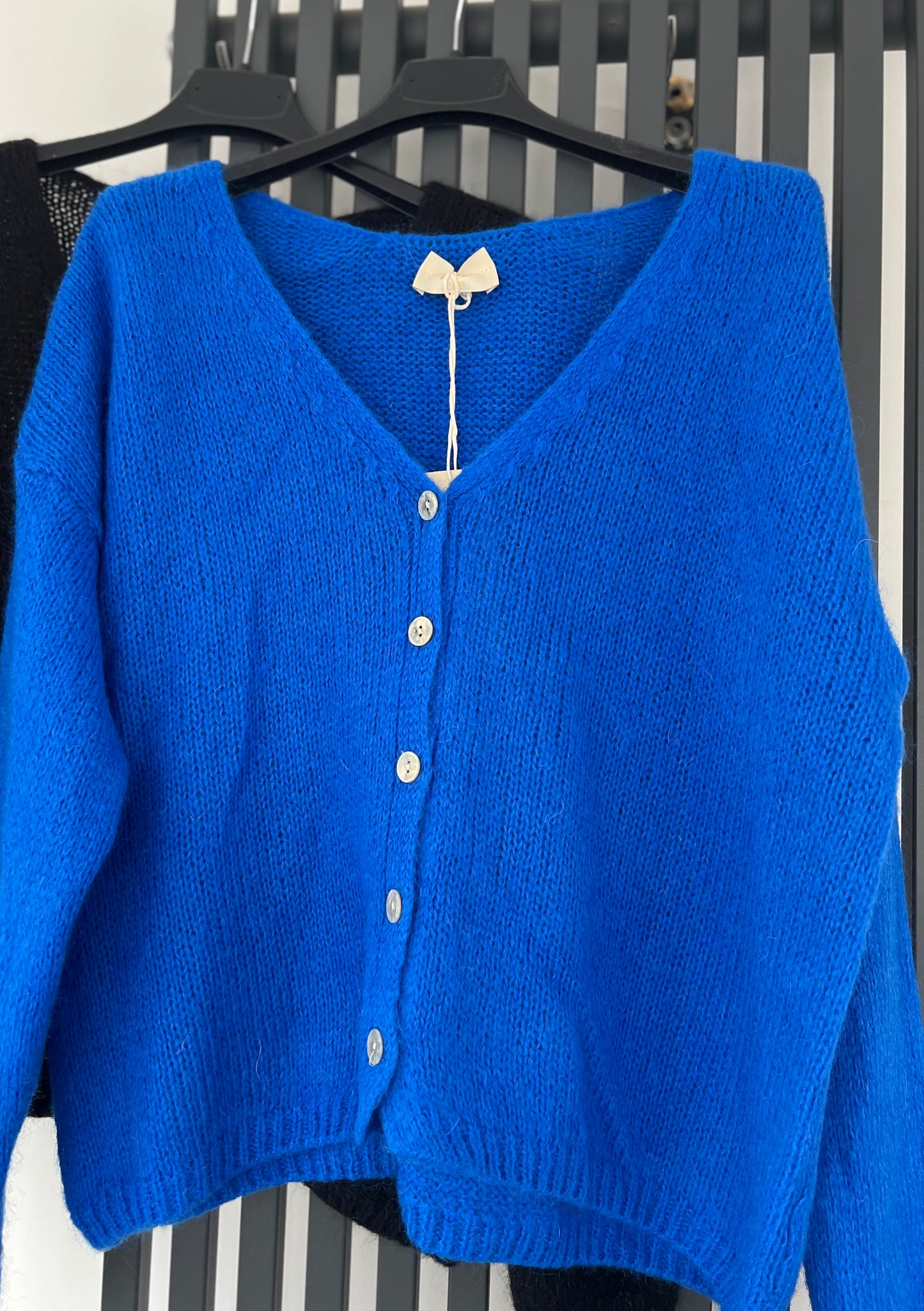 Mohair cardigan - royal blue