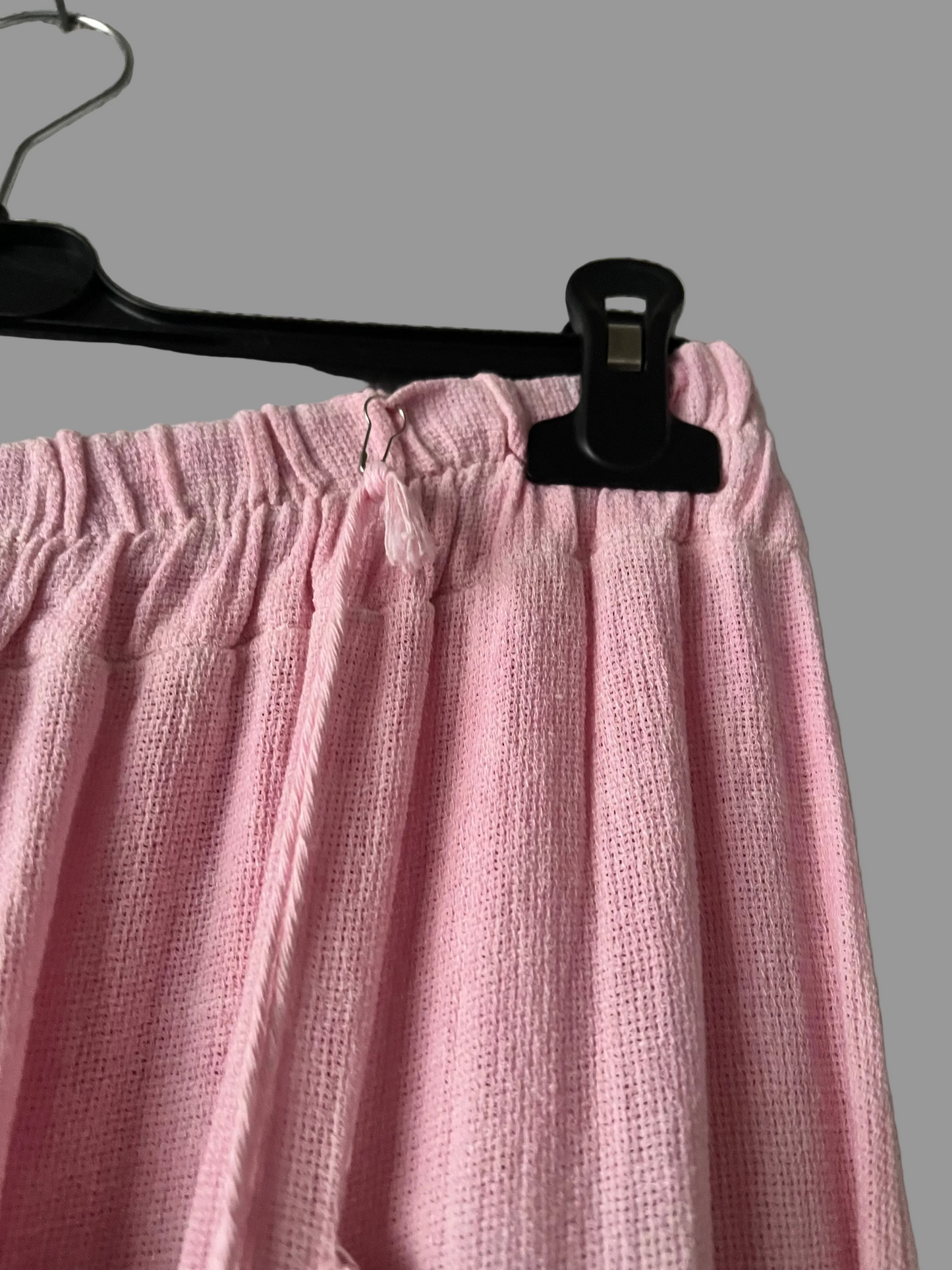 Pink linen trousers