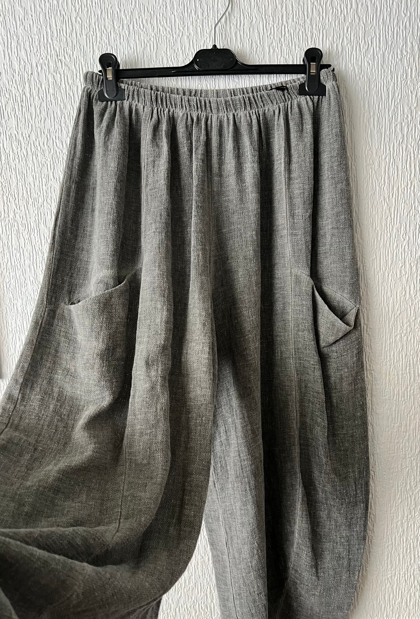 Grey balloon trousers