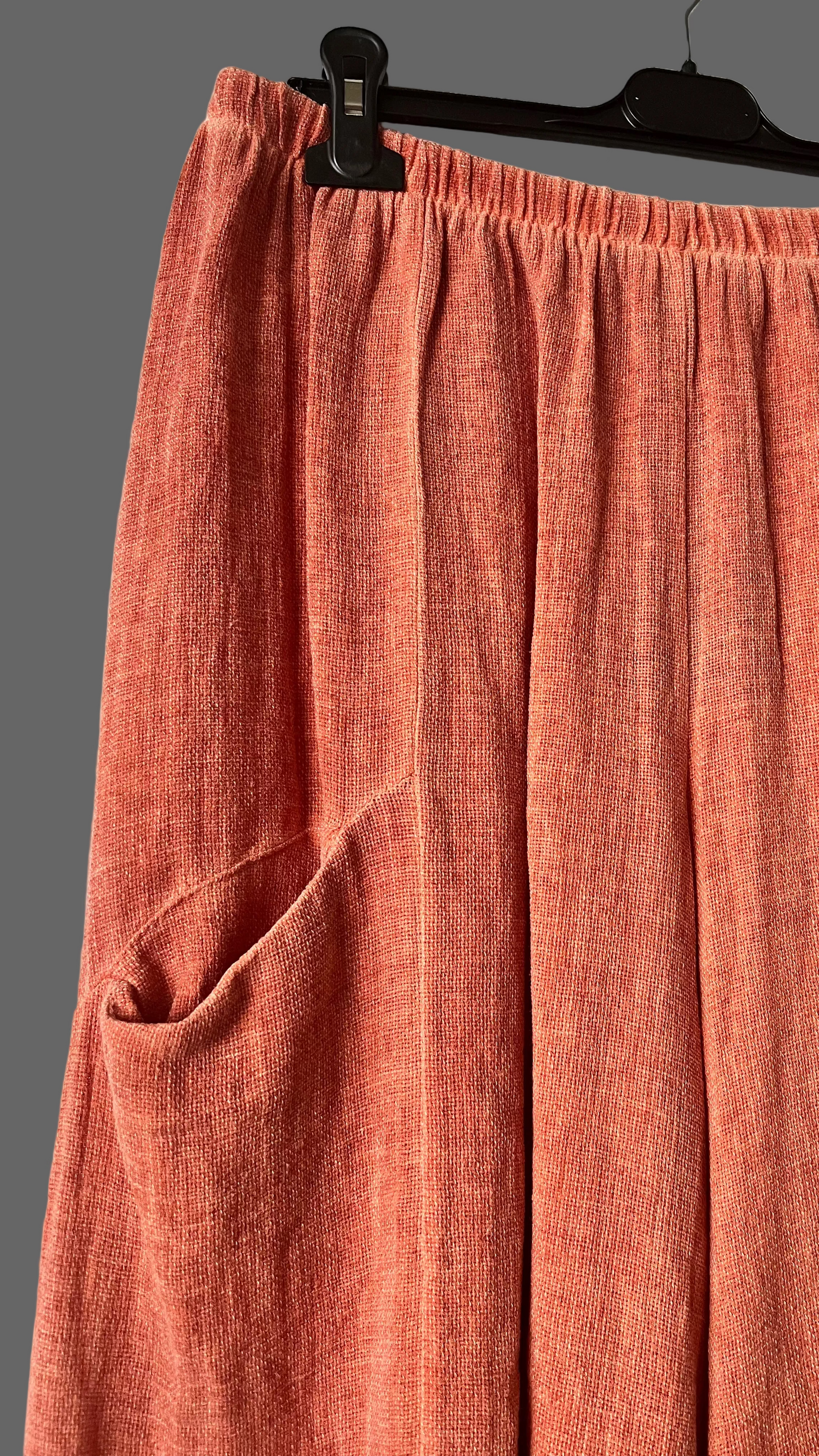 Burnt orange balloon trousers