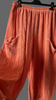 Burnt orange balloon trousers