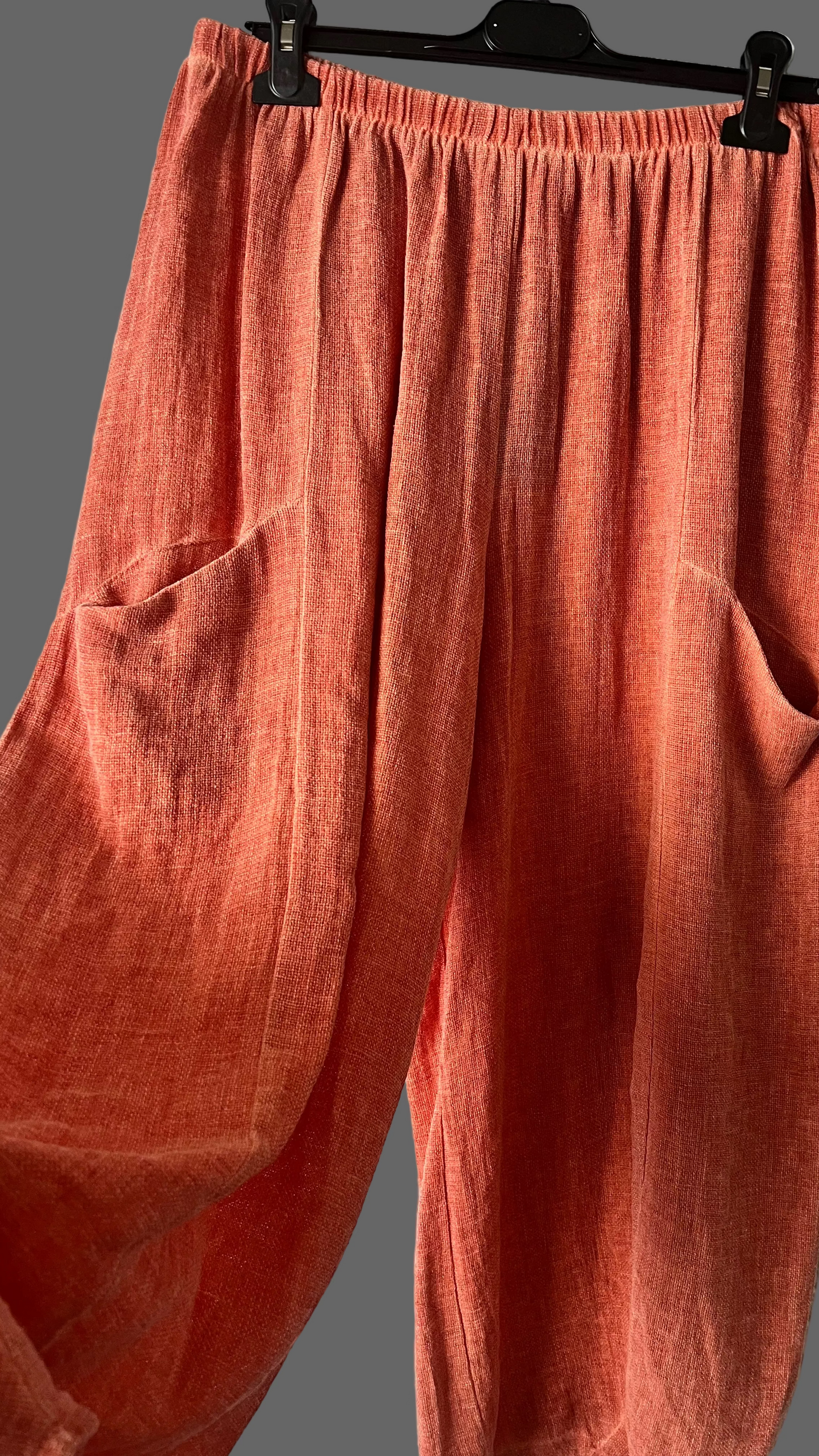 Burnt orange balloon trousers