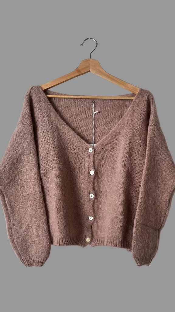 Dusty pink (mink) cardigan