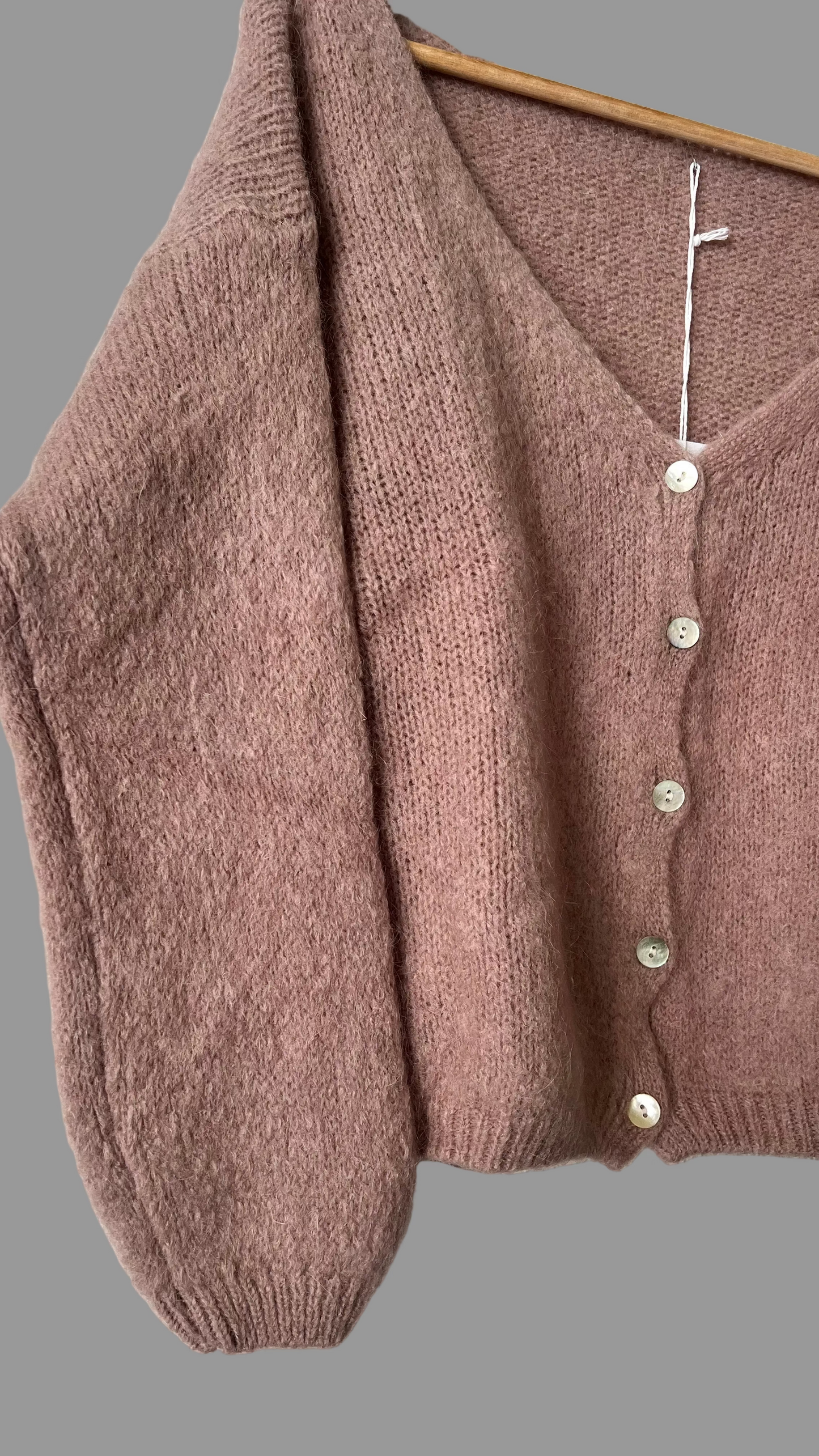 Dusty pink (mink) cardigan