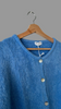 Cornflower blue alpaca mix cardigan with buttons