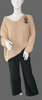 Beige Mohair V-Neck Jumper