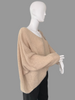 Beige Mohair V-Neck Jumper