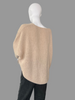 Beige Mohair V-Neck Jumper