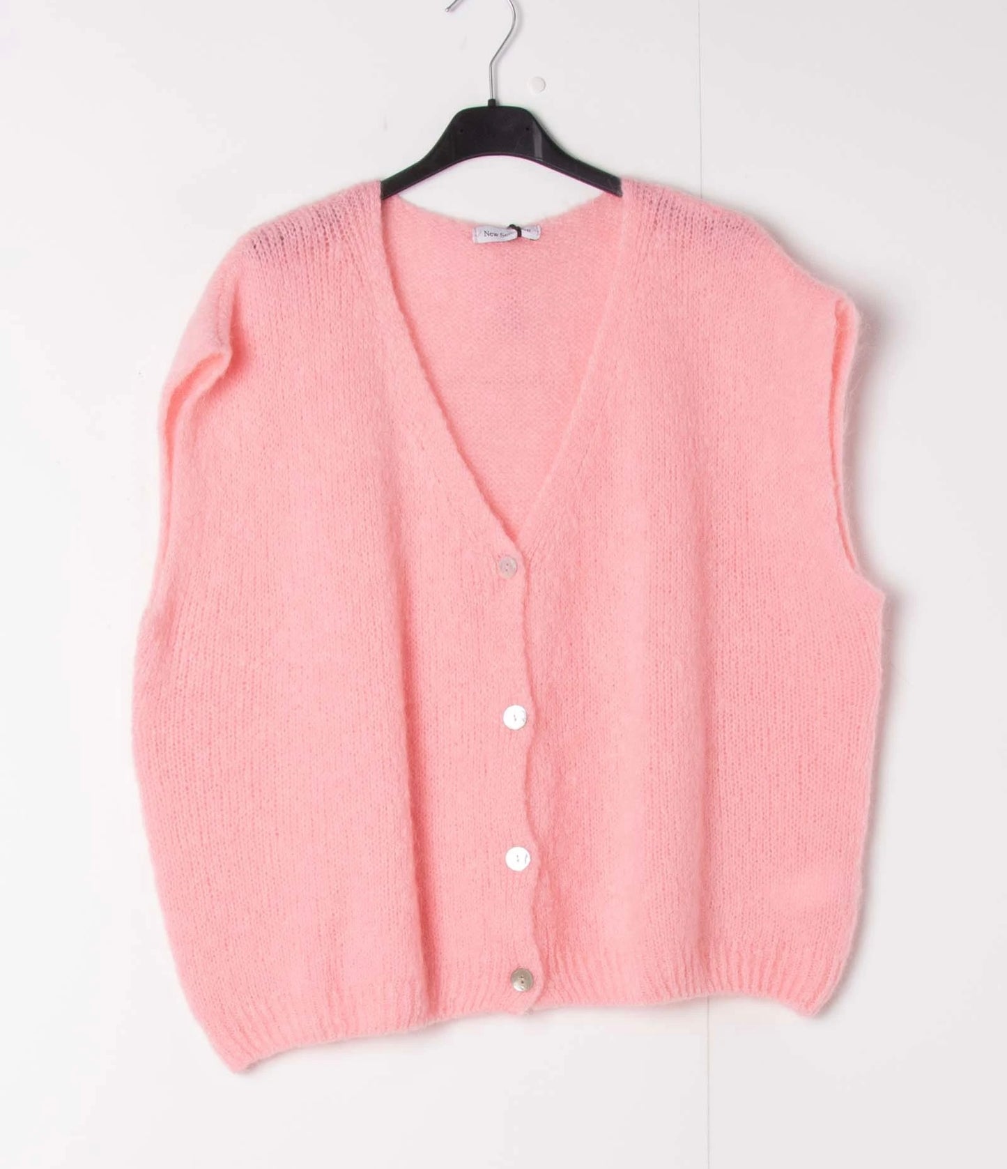 Rose shadow buttoned vest