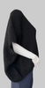 Black mohair v-neck sleeveless jumper