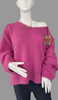 Oversized Mohair V-Neck Jumper - lilac