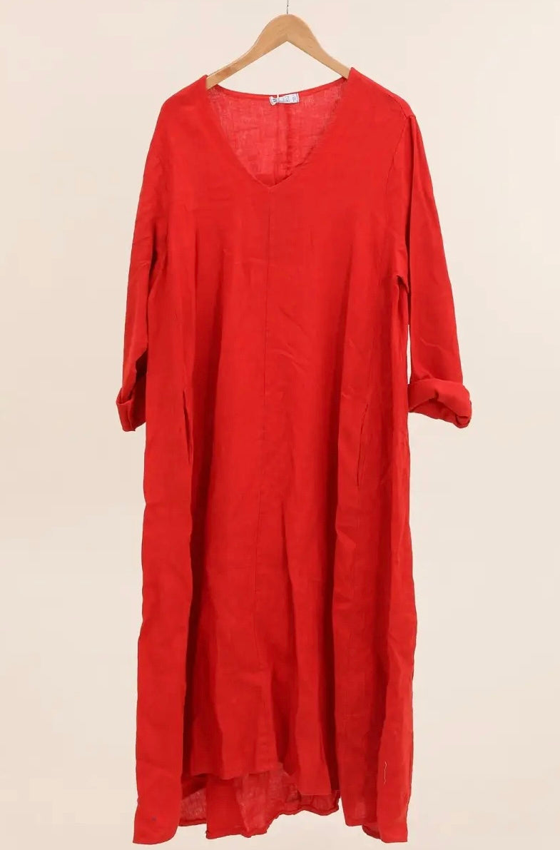 Made in Italy linen dress - 11 colours
