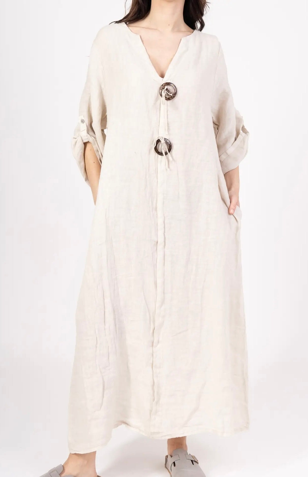 Made in Italy linen dress - 11 colours