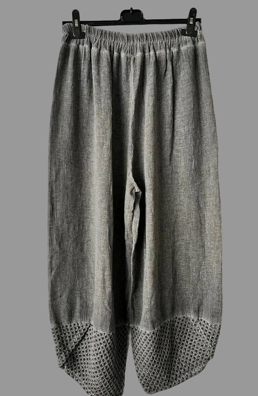 Grey linen trousers