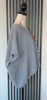 Grey mohair oversized sleeveless jumper