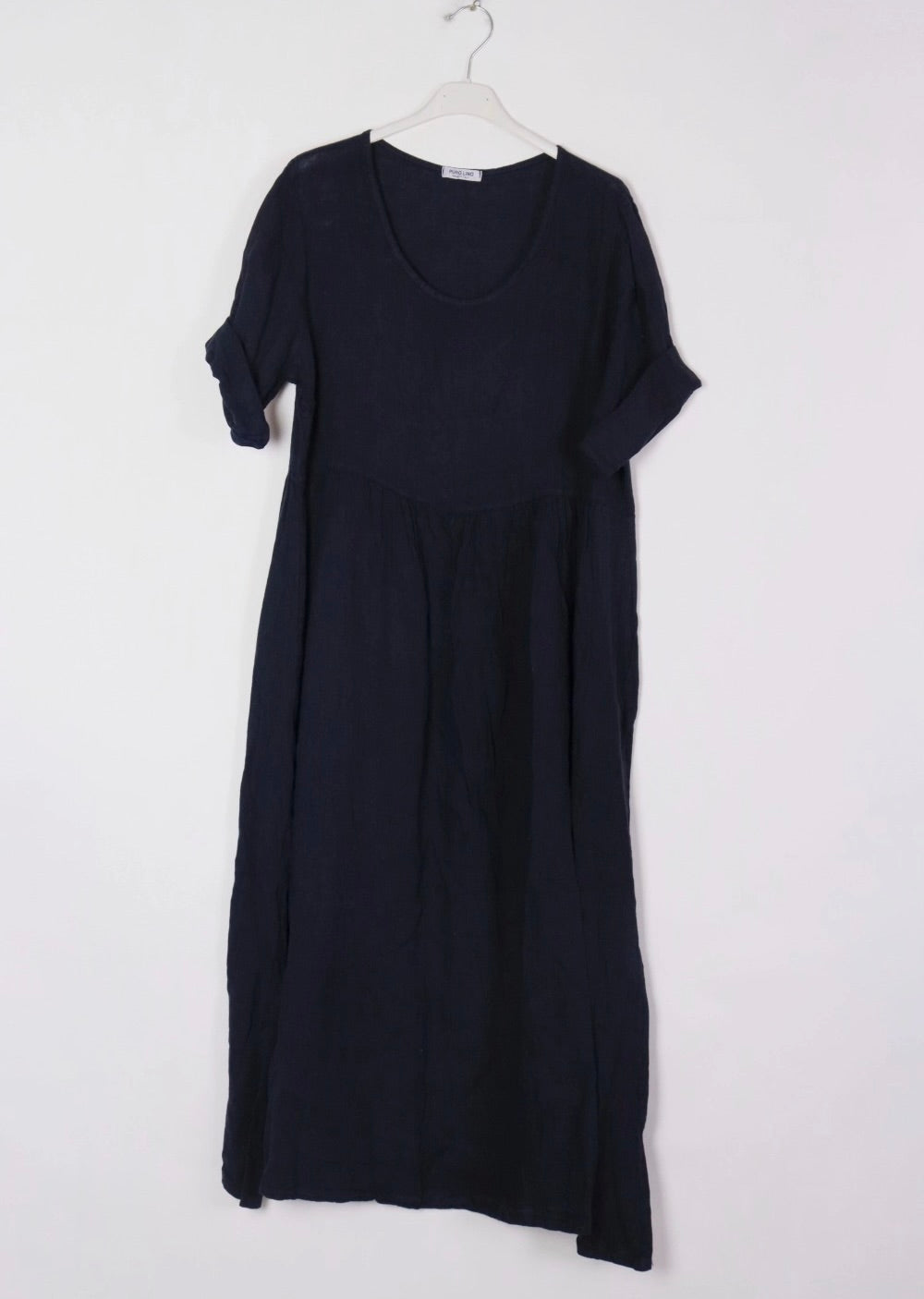 Made in Italy linen dress - navy