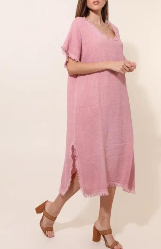 Made in Italy linen dress - 6 colours