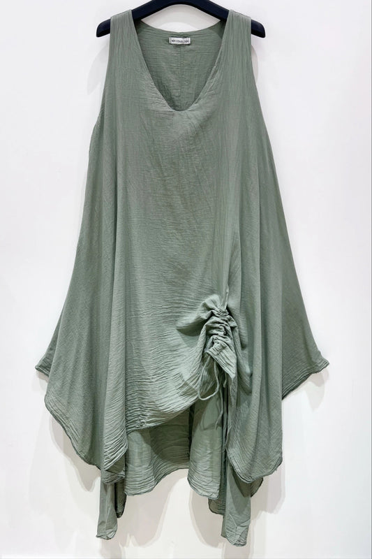 6colours Italian 100% cotton dress