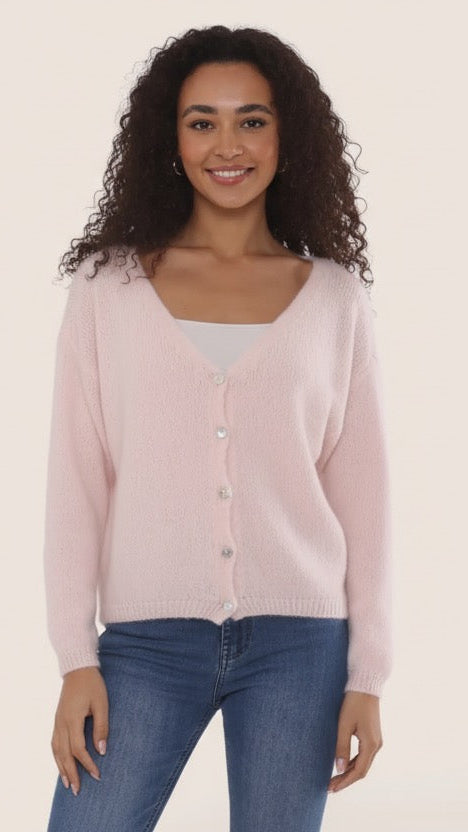 V-neck cardigan - 13 colours