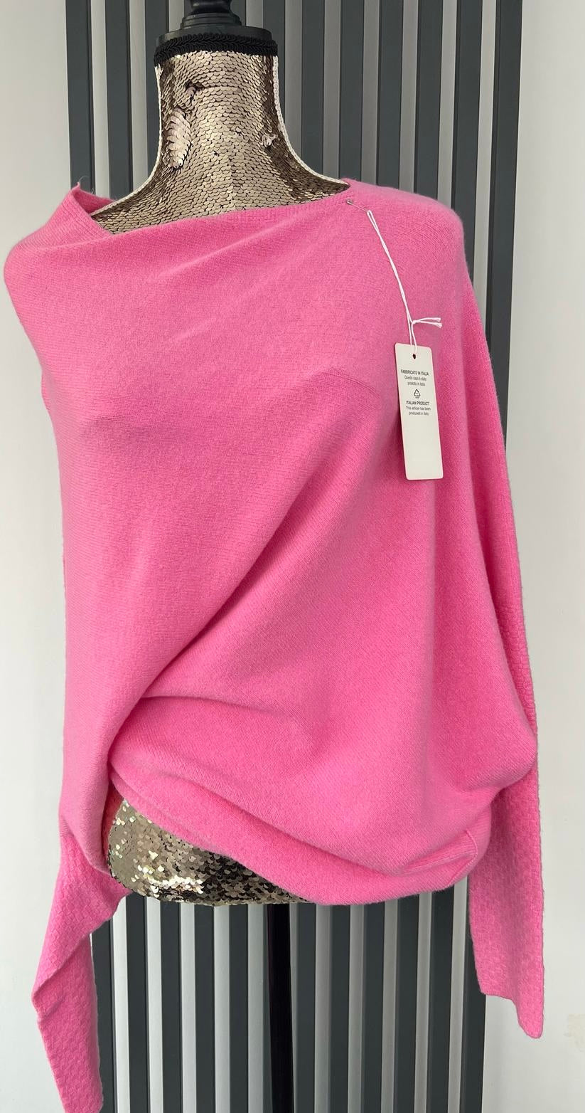 Pink asymmetric jumper