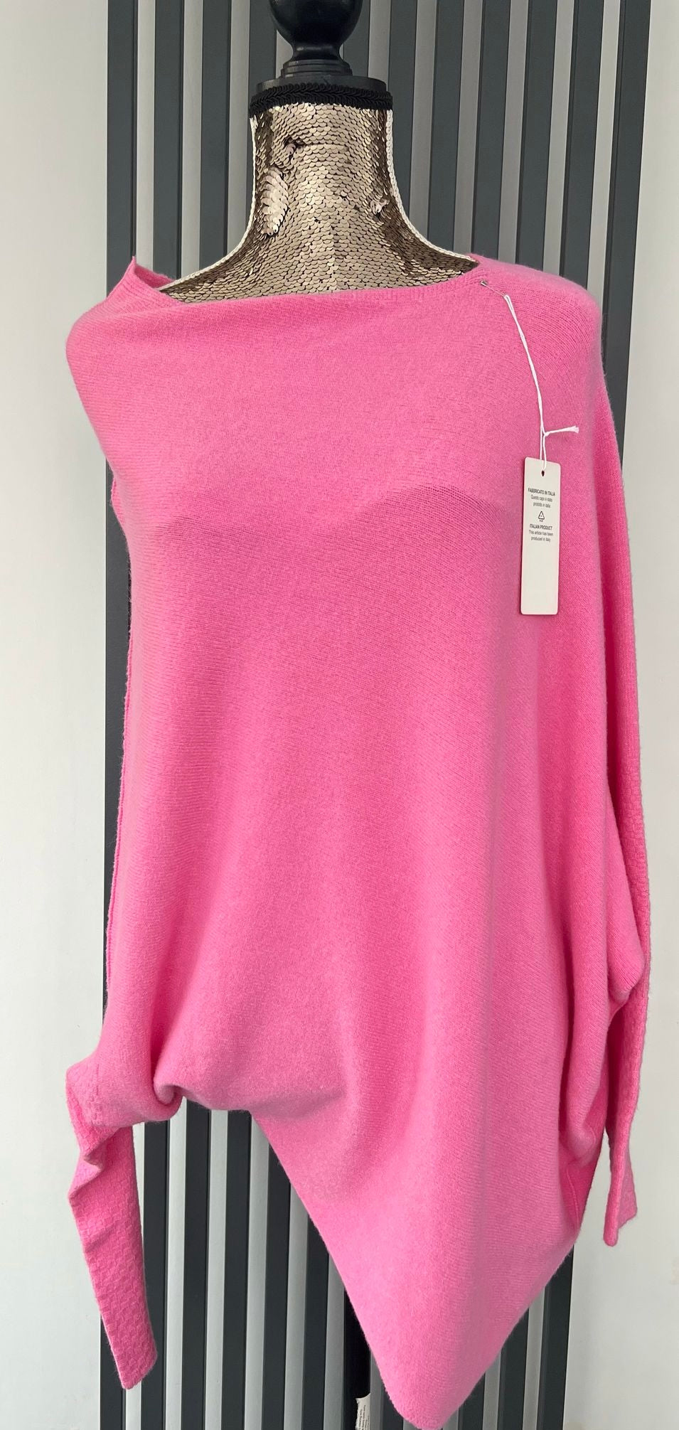 Pink asymmetric jumper