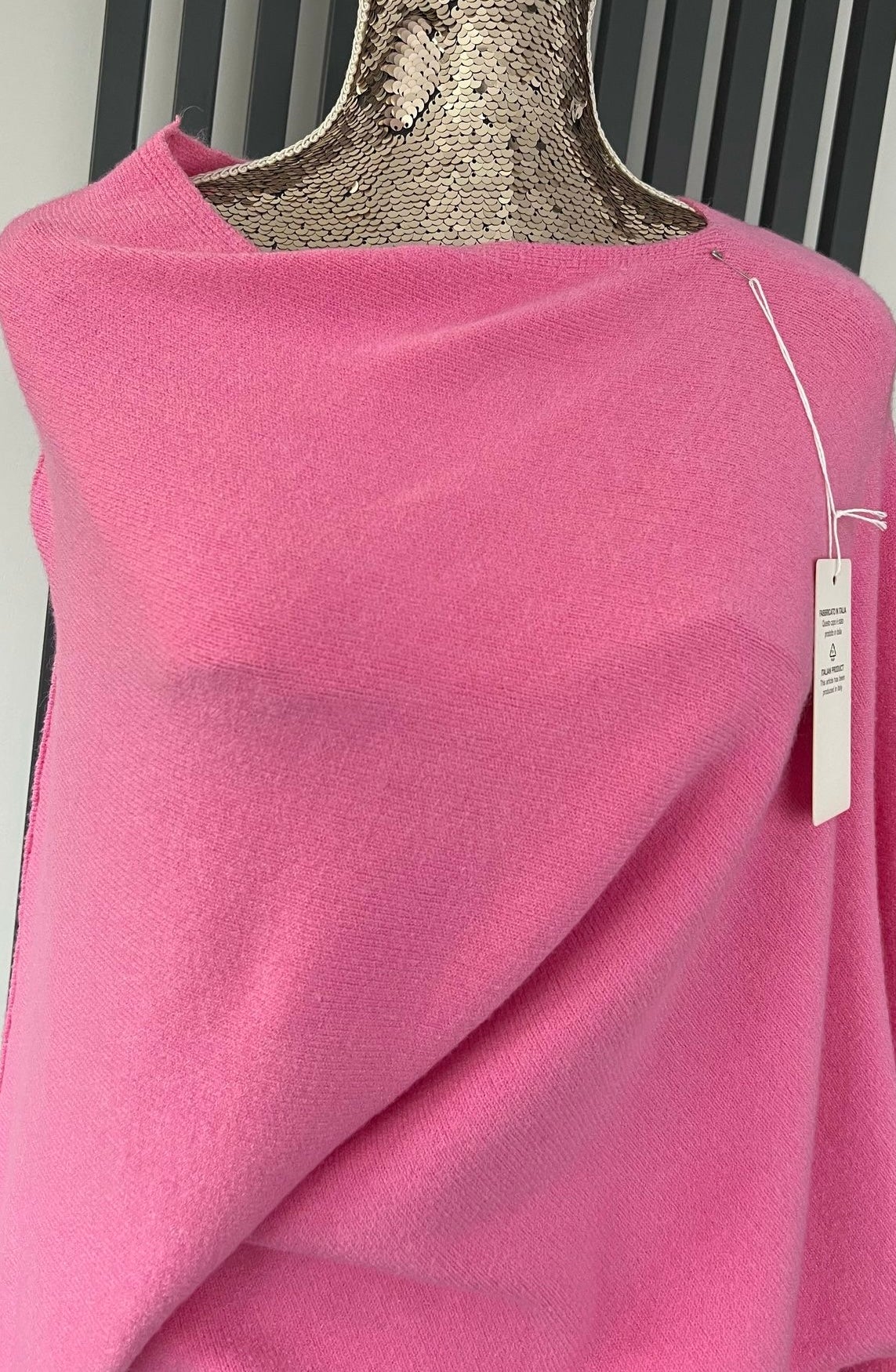 Pink asymmetric jumper